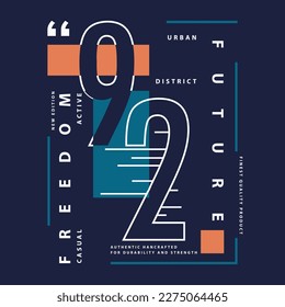freedom future abstract graphic, typography vector, t shirt design illustration, good for ready print, and other use