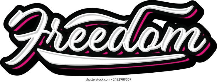 Plantilla de Vector de tipografía de letras de mano