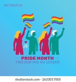 Freedom Has No Gender Pride Month Design