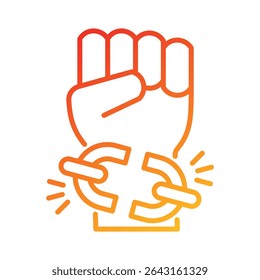 Elemento de ícone da liberdade para design