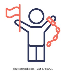 Elemento De Ícone De Liberdade Para Design E Vetor