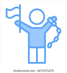 Elemento De Ícone De Liberdade Para Design E Vetor