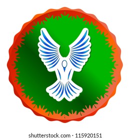 Freedom icon illustration, isolated on a white background