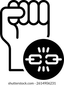 Freedom Icon Mixed Vector Illustration