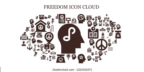 freedom icon set. 93 filled freedom icons.  Simple modern icons about  - Mind, Peace, Scale, Dove, Hot air balloon, Scales, Parrot, Protest, Pigeon, Seagull, Faith, Kite, Paper plane