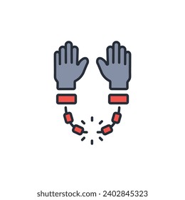Freedom icon. vector.Editable stroke.linear style sign for use web design,logo.Symbol illustration.