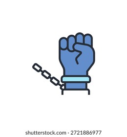 icono de libertad. Vector. Trazo editable. signo de estilo lineal para uso Diseño web, logotipo. Ilustración de símbolo.