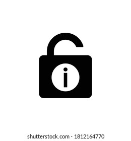 Freedom of information icon. Design template vector