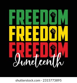 Freedom Junetth Shirt Print Template, Junetch Shirt, Black Women, Black History, BLM, Celebrate Juneteenth, Black Life, 1865 Free-ish, Junetch Shirt Print Template