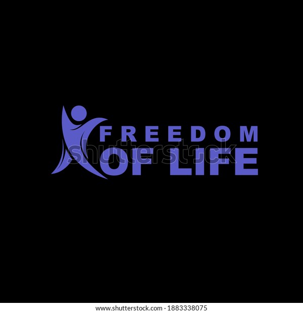 Freedom Life Logo Design Vector Stock Vector (Royalty Free) 1883338075 ...