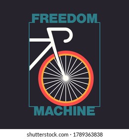  freedom machine - vintage t-shirt print
