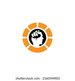 freedom mind logo in vector illustration. freedom icon