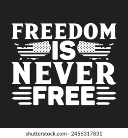 Freedom is never free vector design