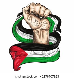 Palästina-Flagge Royalty Free Stock SVG Vector and Clip Art