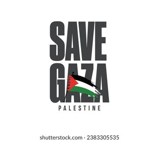 Freedom For Palestine, Save Palestine, Flag Vector
