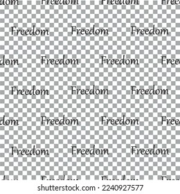 freedom pattern seamless transparent background