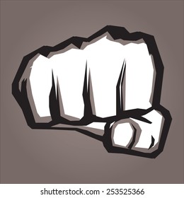 freedom revolution concept. vector  fist icon 