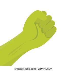 freedom revolution concept. vector fist icon
