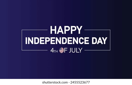 Impresionante diseño de texto para la celebración del Día de la Independencia