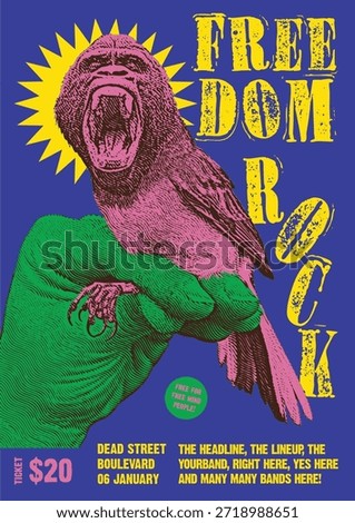 Freedom Rock Gig Poster Flyer Template