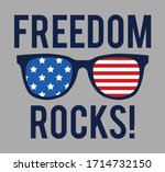 freedom rocks!, graphic tees vector design