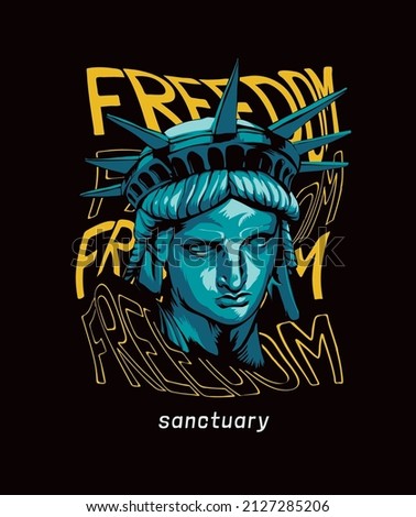 Similar – Image, Stock Photo The word freedom of the press in typewriter font on dirty paper