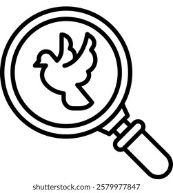 Freedom Seeker icon line vector illustration