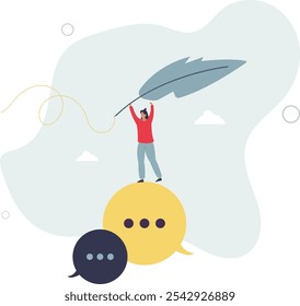 Freedom of speech and ability to talk without censorship.flat characters.