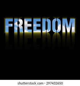 Freedom stock vector illustration