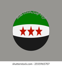 Freedom for Syria. December 8, 2024. Syria. New flag of Syria.
