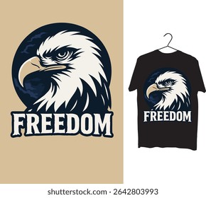 FREEDOM T Shirt Design, Eagle T Shirt Design