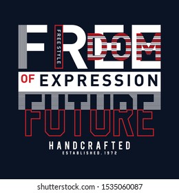 freedom t shirt design graphic typography, vector illustration concept art