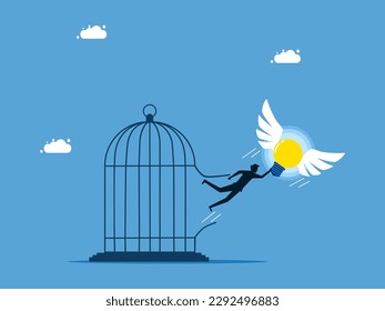 Libertad de pensamiento e imaginación. la bombilla de luz llevó a un hombre a escapar de prisión