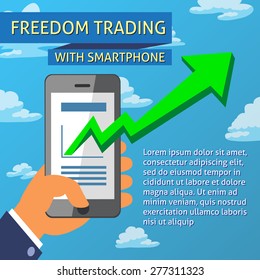 Freedom Trading With Smartphone Template