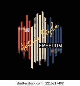 Freedom t-shirt and apparel design