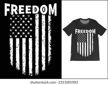 Camiseta vectorial Freedom USA, camiseta Freedom, libertad de mandato, camiseta con bandera estadounidense, camisa del 4 de julio, camisa patriótica, camiseta conservadora, camiseta de Merica