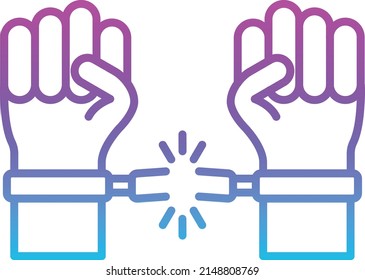 Freedom vector icon. Can be used for printing, mobile and web applications.