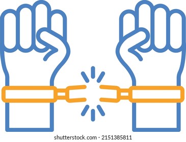 Freedom vector icon. Can be used for printing, mobile and web applications.