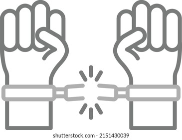 Freedom vector icon. Can be used for printing, mobile and web applications.