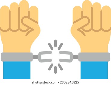 Freedom vector icon. Can be used for printing, mobile and web applications.