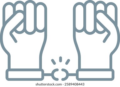 Freedom vector icon. Can be used for printing, mobile and web applications.