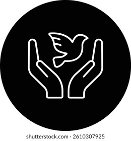 Freedom vector icon. Can be used for printing, mobile and web applications.