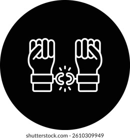 Freedom vector icon. Can be used for printing, mobile and web applications.