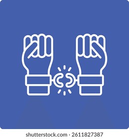 Freedom vector icon. Can be used for printing, mobile and web applications.