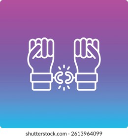 Freedom vector icon. Can be used for printing, mobile and web applications.