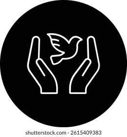 Freedom vector icon. Can be used for printing, mobile and web applications.