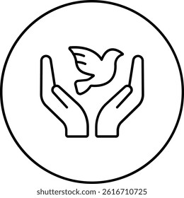 Freedom vector icon. Can be used for printing, mobile and web applications.