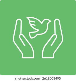 Icono del Vector de la libertad. Se puede utilizar para aplicaciones de impresión, móviles y de Web.