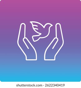 Icono del Vector de la libertad. Se puede utilizar para aplicaciones de impresión, móviles y de Web.