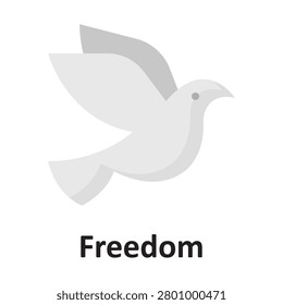 Freedom  Vector Icon which can easily modify or edit


